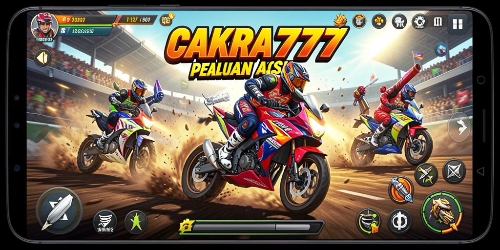Gameplay seru balapan motor di CAKRA777.