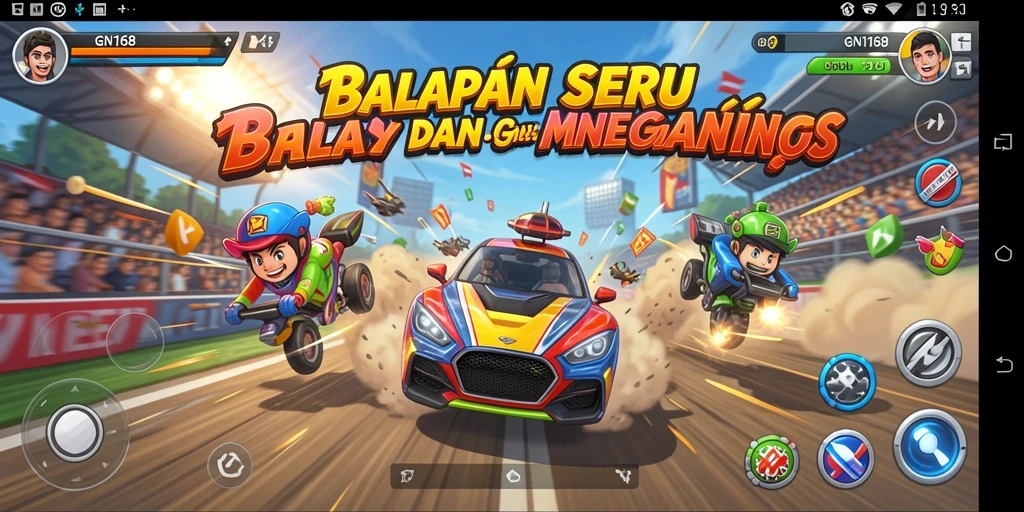 Tampak seru dalam balapan dengan gameplay GN168.