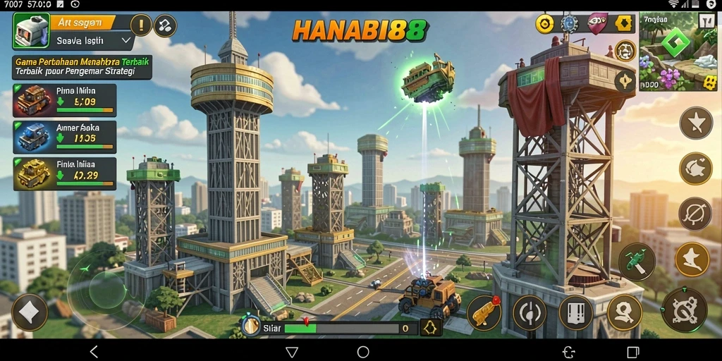 Tampilan gameplay seru di HANABI88 dengan pertahanan hebat.
