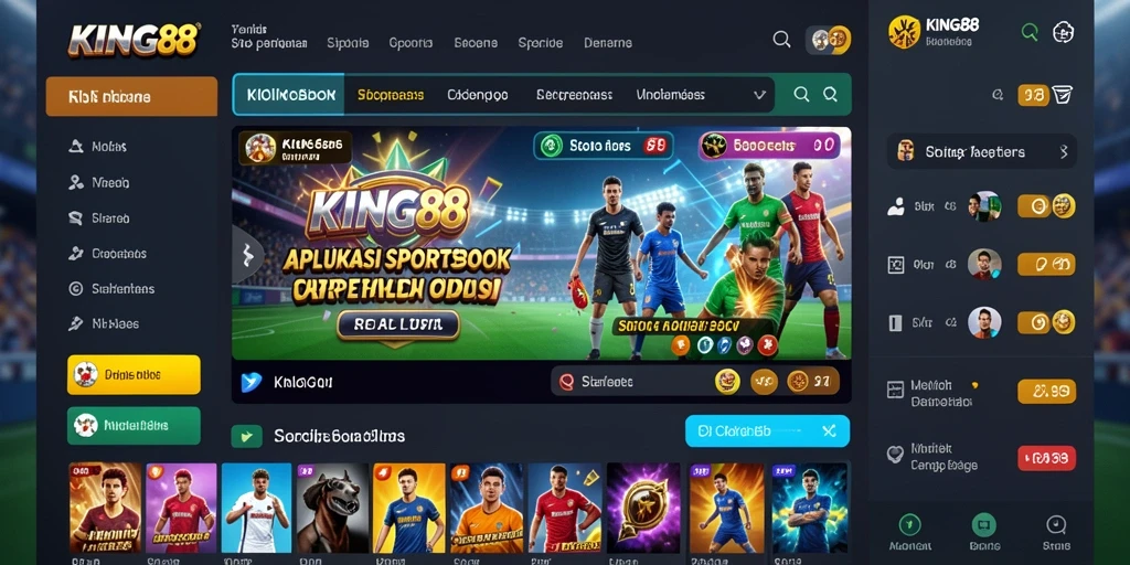 Tampilan gameplay <strong>KING88</strong> yang menarik di kategori Sportsbook.