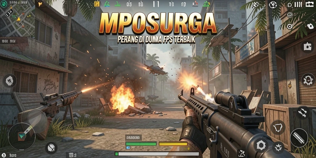 Tangkapan layar gameplay MPOSURGA yang menegangkan dengan pertarungan intens.