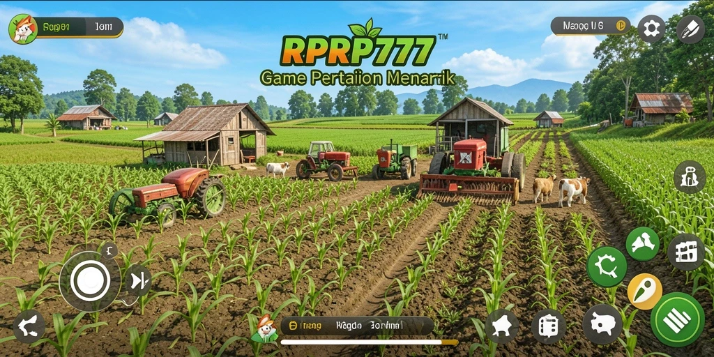 Gameplay menarik RPRP777 dengan berbagai aktivitas bertani.