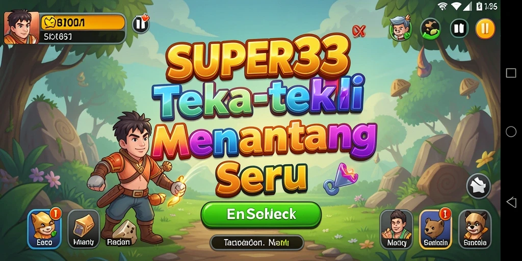 Tangkapan layar <strong>SUPER33</strong> menampilkan gameplay puzzle yang penuh tantangan.